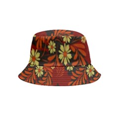 Folk flowers pattern Bucket Hat (Kids)