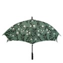 Folk flowers pattern Golf Umbrellas View3