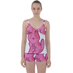 Photo 1607517624237 Tie Front Two Piece Tankini by Basab896