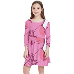 Photo 1607517624237 Kids  Quarter Sleeve Skater Dress