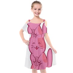 Photo 1607517624237 Kids  Cut Out Shoulders Chiffon Dress by Basab896