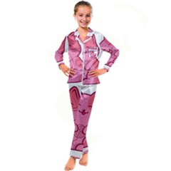 Photo 1607517624237 Kid s Satin Long Sleeve Pajamas Set by Basab896