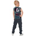 Colored Creepy Man Portrait Illustration Kids  Sport Tank Top View2