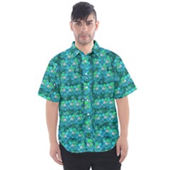 Big Roses In The Forest Men s Short Sleeve Shirt