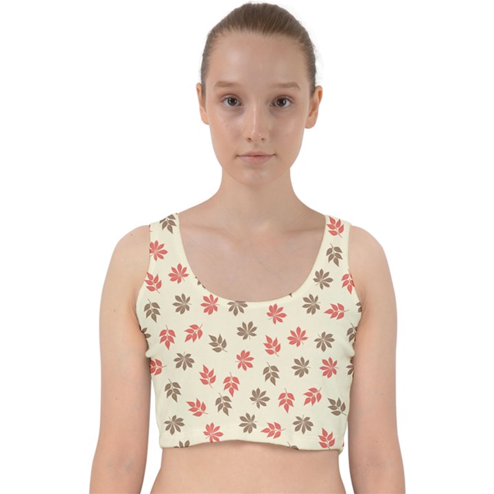 Ashleaf Maple Velvet Racer Back Crop Top