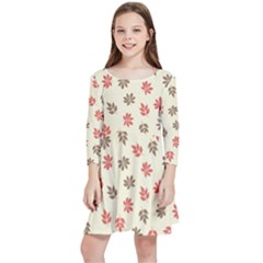 Ashleaf Maple Kids  Quarter Sleeve Skater Dress