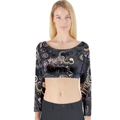 Whirligig Long Sleeve Crop Top by MRNStudios