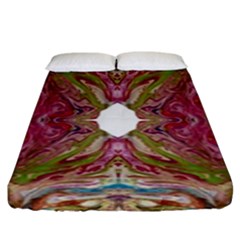 Marbling Collage Fitted Sheet (king Size) by kaleidomarblingart