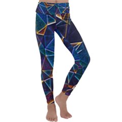 Broken Bubbles Kids  Lightweight Velour Classic Yoga Leggings by MRNStudios