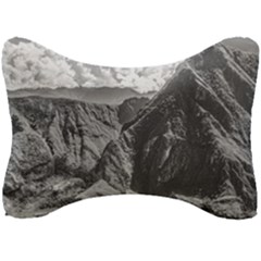 Machu Picchu Black And White Landscape Seat Head Rest Cushion by dflcprintsclothing