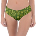 Folk flowers pattern Floral surface design  Reversible Classic Bikini Bottoms View3