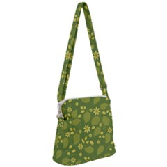 Folk Flowers Pattern Floral Surface Design  Zipper Messenger Bag by Eskimos