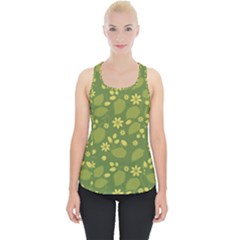 Folk Flowers Pattern Floral Surface Design  Piece Up Tank Top by Eskimos