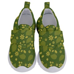 Folk Flowers Pattern Floral Surface Design  Kids  Velcro No Lace Shoes by Eskimos