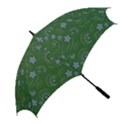 Folk flowers pattern Floral surface design Golf Umbrellas View2