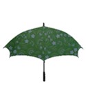 Folk flowers pattern Floral surface design Golf Umbrellas View3