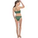 Folk flowers pattern Floral surface design Racer Front Bikini Set View2