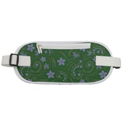 Folk Flowers Pattern Floral Surface Design Rounded Waist Pouch by Eskimos