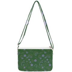 Folk Flowers Pattern Floral Surface Design Double Gusset Crossbody Bag by Eskimos