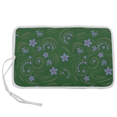 Folk Flowers Pattern Floral Surface Design Pen Storage Case (l) by Eskimos