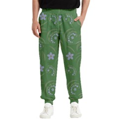 Folk Flowers Pattern Floral Surface Design Men s Elastic Waist Pants by Eskimos