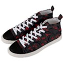 Folk flowers pattern Floral surface design Men s Mid-Top Canvas Sneakers View2