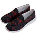 Folk flowers pattern Floral surface design Women s Lightweight Slip Ons View2