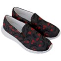 Folk flowers pattern Floral surface design Women s Lightweight Slip Ons View3