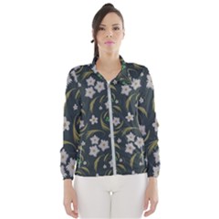 Folk Flowers Pattern Floral Surface Design Women s Windbreaker by Eskimos