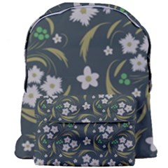 Folk Flowers Pattern Floral Surface Design Giant Full Print Backpack by Eskimos