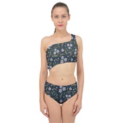 Folk Flowers Pattern Floral Surface Design Spliced Up Two Piece Swimsuit by Eskimos