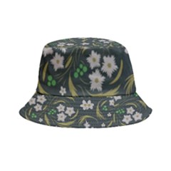 Folk Flowers Pattern Floral Surface Design Inside Out Bucket Hat