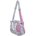 Abstract marbling collage Rope Handles Shoulder Strap Bag View1