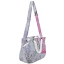 Abstract marbling collage Rope Handles Shoulder Strap Bag View2