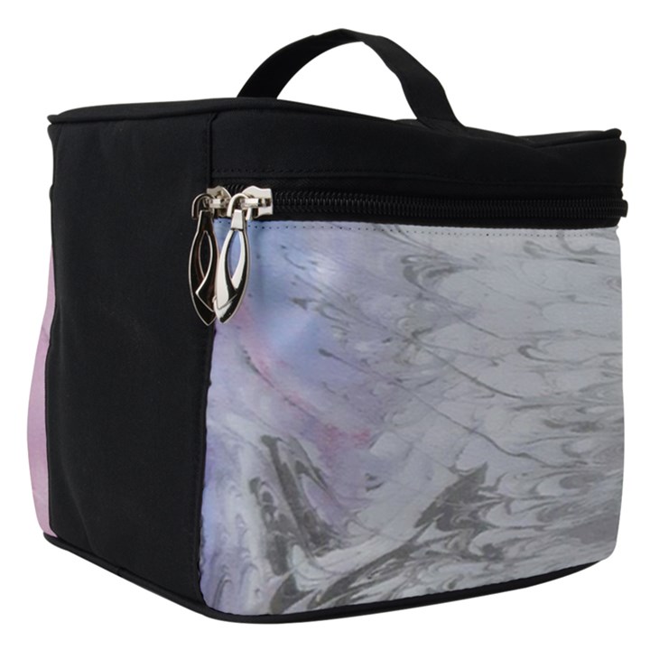 Abstract marbling collage Make Up Travel Bag (Small)