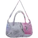 Abstract marbling collage Removal Strap Handbag View1