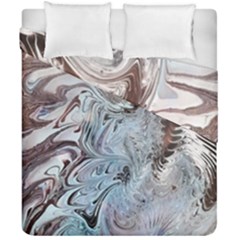 Painted feathers Duvet Cover Double Side (California King Size)