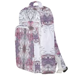 Inked Petals Double Compartment Backpack by kaleidomarblingart