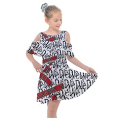 2 20210421 180819 0001 Kids  Shoulder Cutout Chiffon Dress