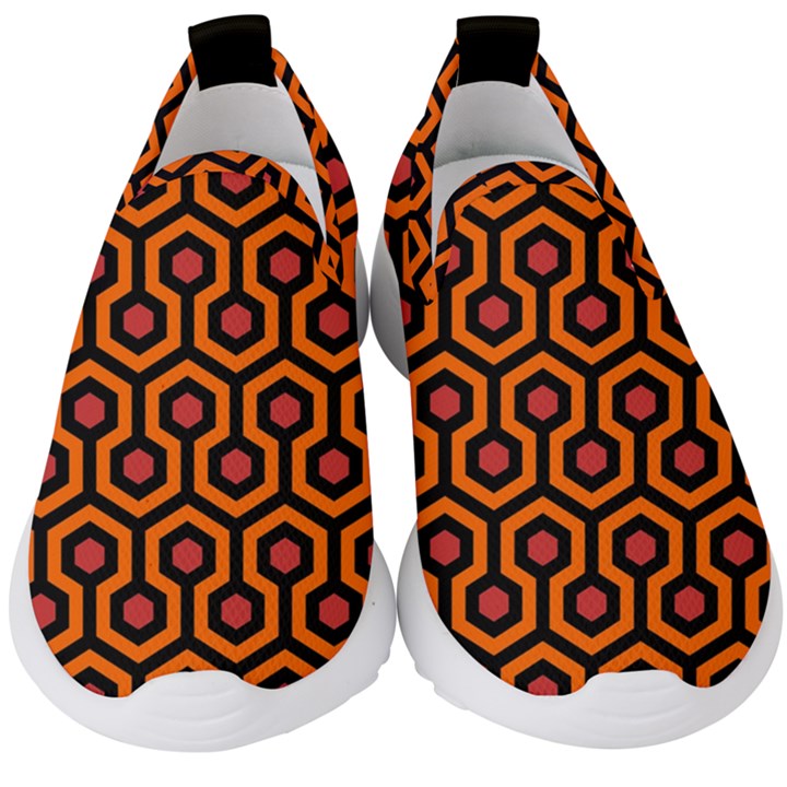 The Shining Overlook Hotel Carpet Kids  Slip On Sneakers