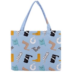 Unusual And Funny Tetris Cats Mini Tote Bag by SychEva