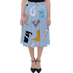 Unusual And Funny Tetris Cats Classic Midi Skirt by SychEva