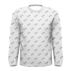 Stylized Bird Cartoon Drawing Pattern Men s Long Sleeve Tee by dflcprintsclothing