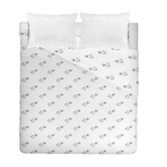 Stylized Bird Cartoon Drawing Pattern Duvet Cover Double Side (full/ Double Size) by dflcprintsclothing