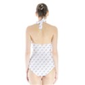 Stylized Bird Cartoon Drawing Pattern Halter Swimsuit View2