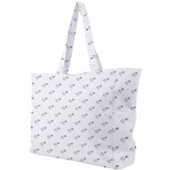 Stylized Bird Cartoon Drawing Pattern Simple Shoulder Bag by dflcprintsclothing