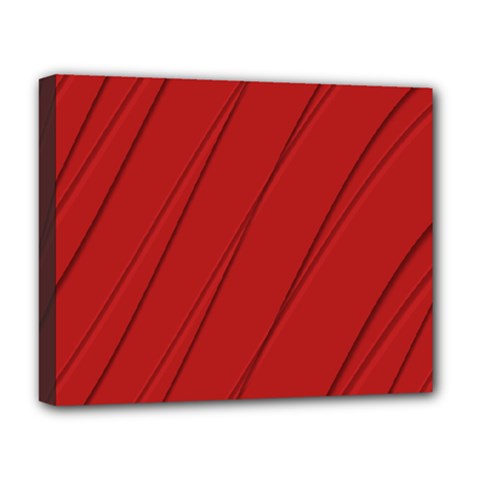 Print Cornell Red Pattern Design Deluxe Canvas 20  X 16  (stretched) by dflcprintsclothing