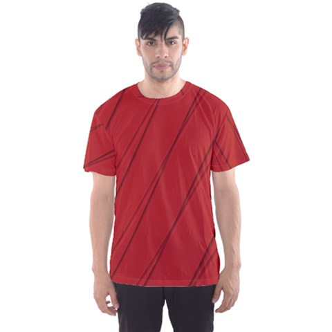 Print Cornell Red Pattern Design Men s Sport Mesh Tee by dflcprintsclothing