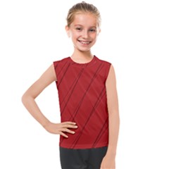 Print Cornell Red Pattern Design Kids  Mesh Tank Top by dflcprintsclothing