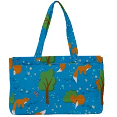 Red Fox In The Forest Canvas Work Bag by SychEva